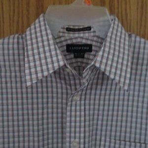 Lands' End Men's No Iron Pinpoint Oxford Dress Shirt